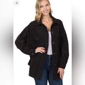 Zenana black corduroy shocket